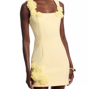 Elliatt Yellow Floral Mini Dress